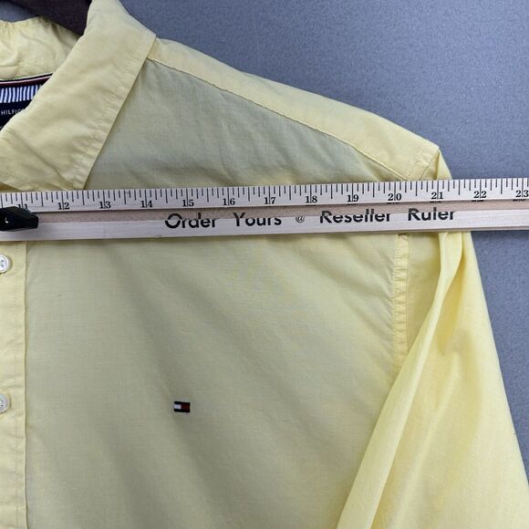 Tommy Hilfiger Academy Poplin Yellow Button Down Dress Men’s 2XL Preppy Prep - Picture 3 of 11